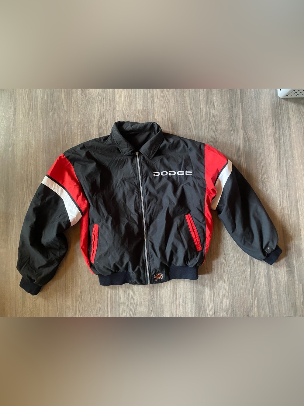 Black & Red dodge Reversible Racing Jacket